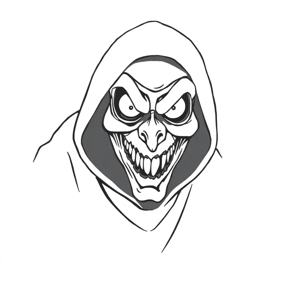 Horror coloring page