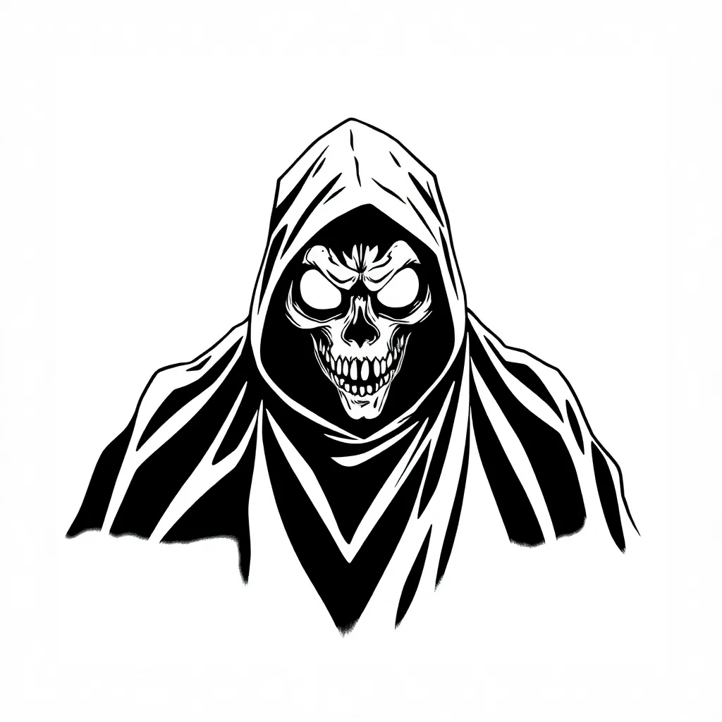 Horror coloring page