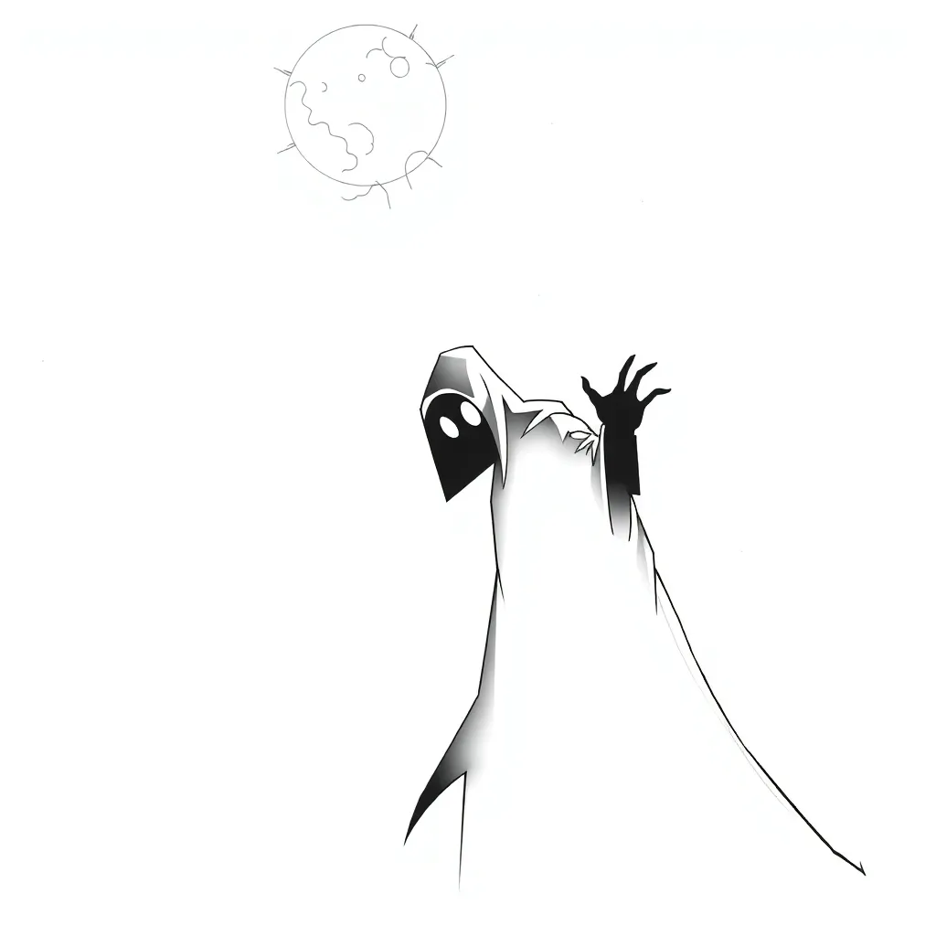 Horror coloring page