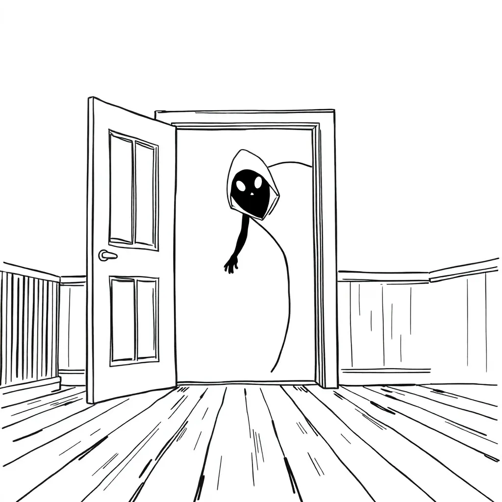 Horror coloring page