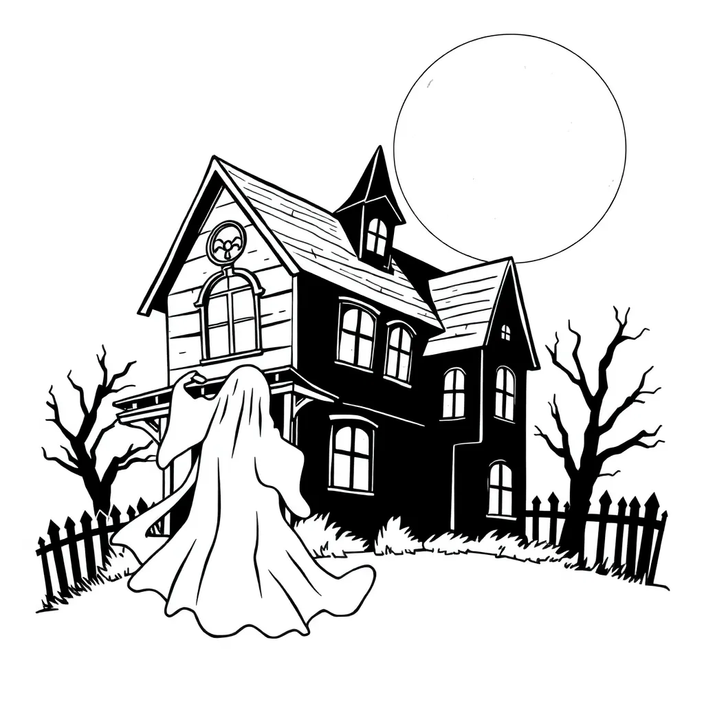Horror coloring page