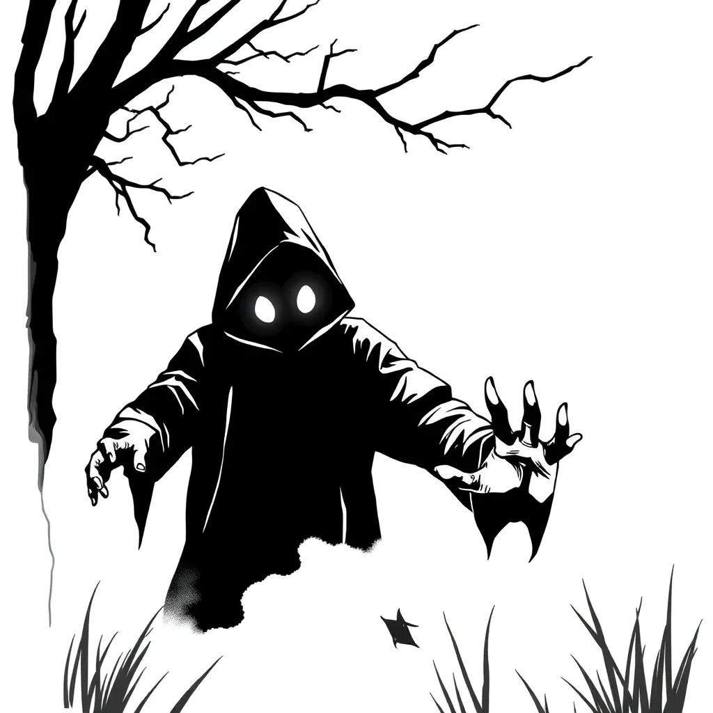 Horror coloring page