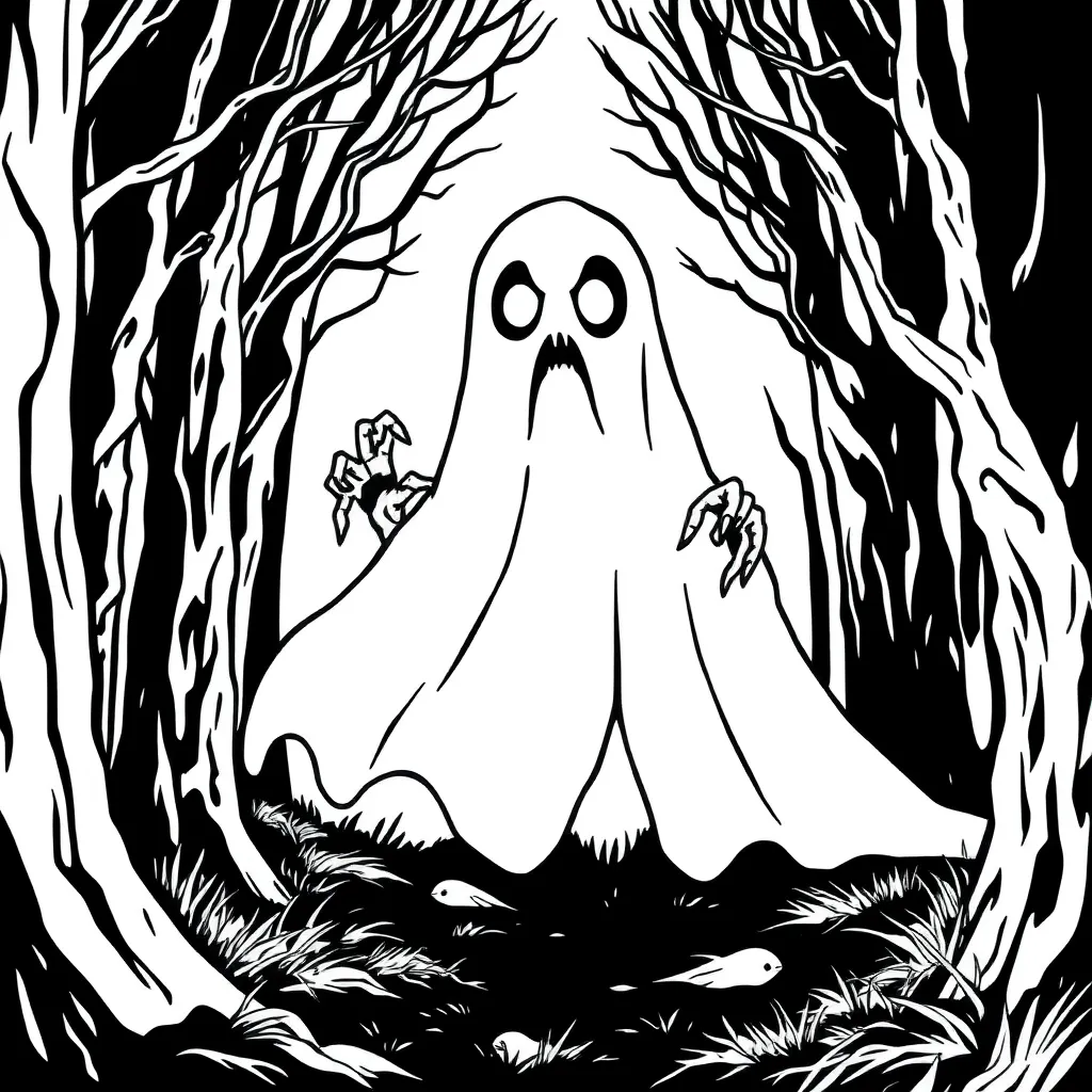 Horror coloring page
