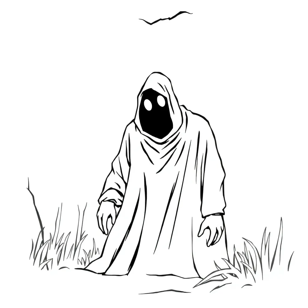 Horror coloring page