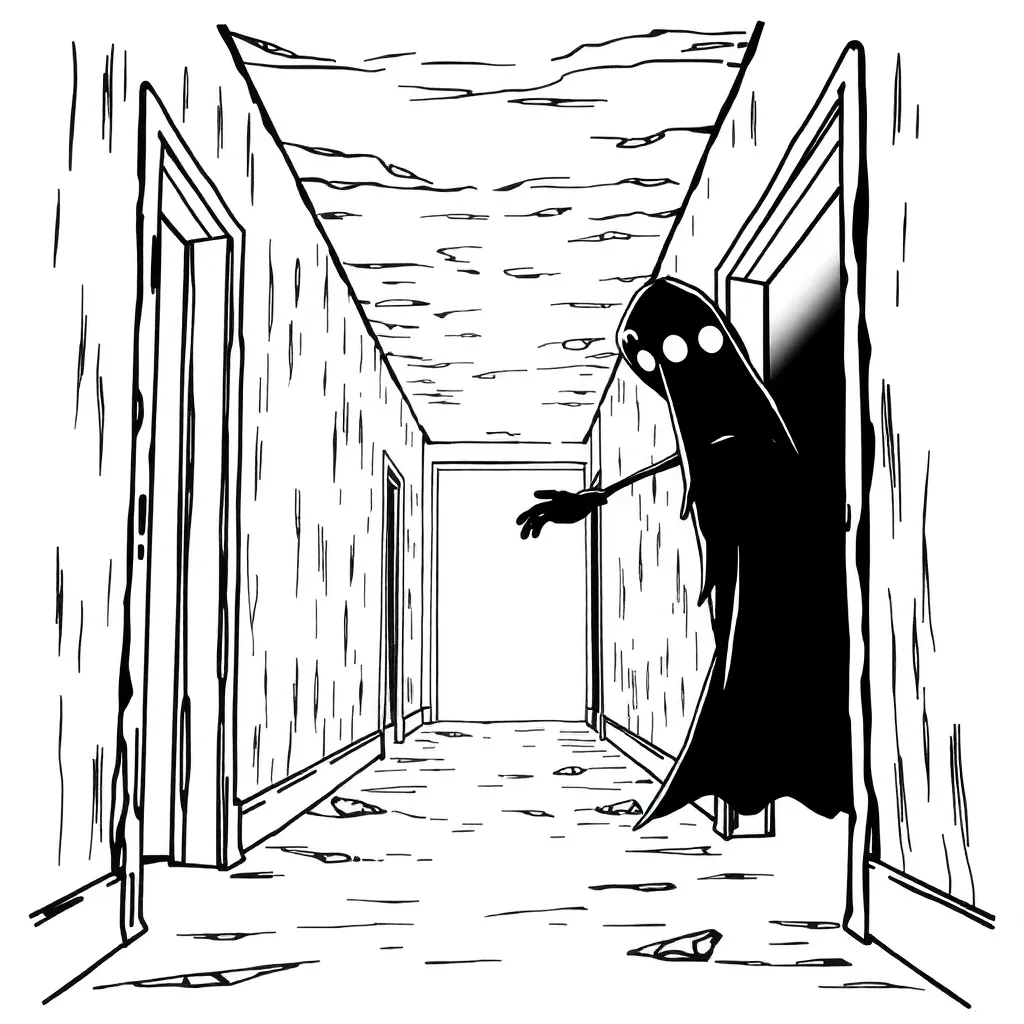 Horror coloring page