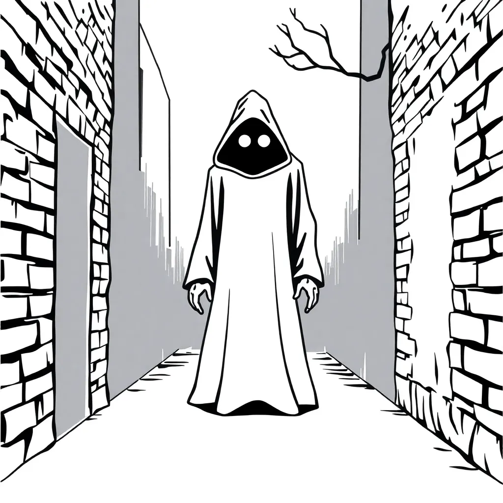 Horror coloring page
