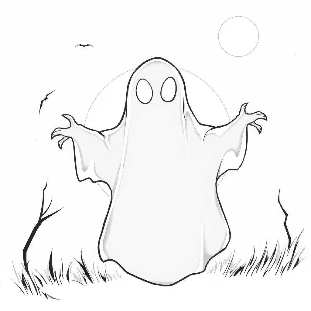 Horror coloring page