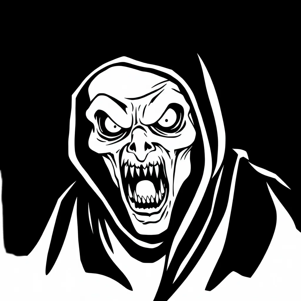 Horror coloring page