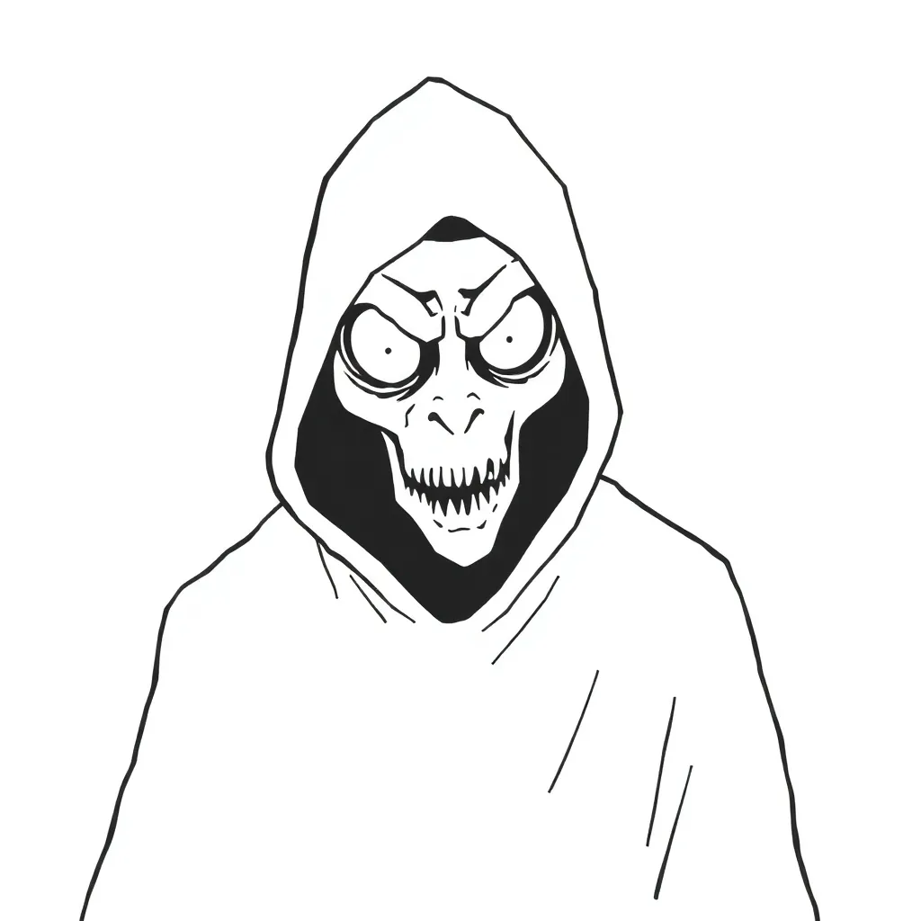 Horror coloring page