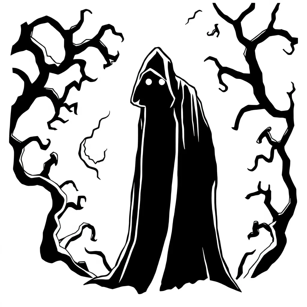 Horror coloring page