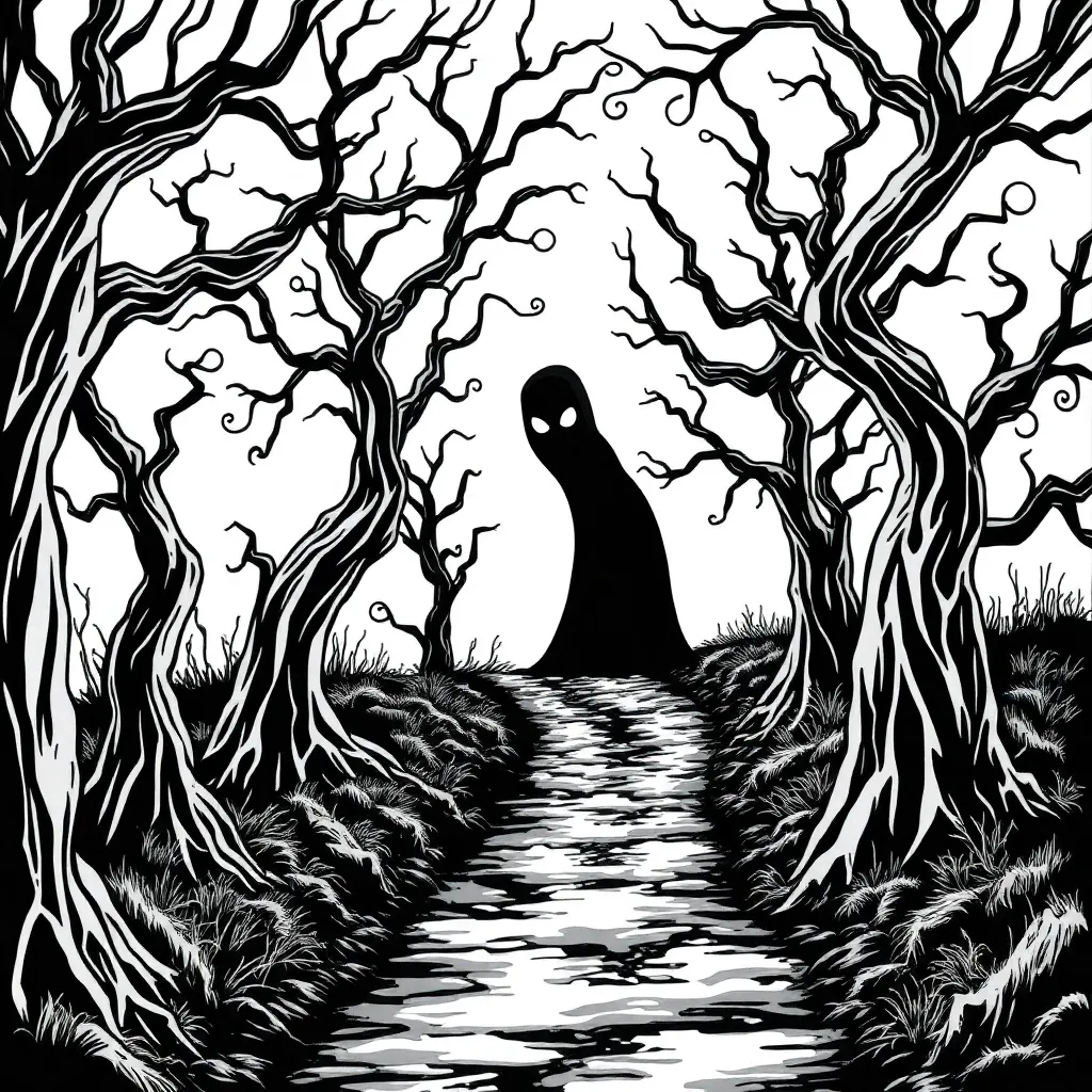Horror coloring page
