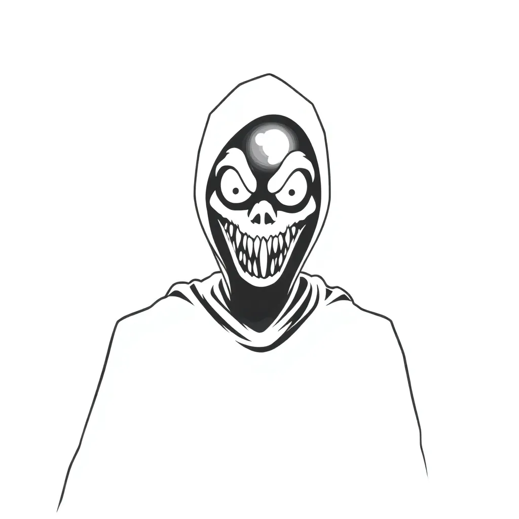 Horror coloring page