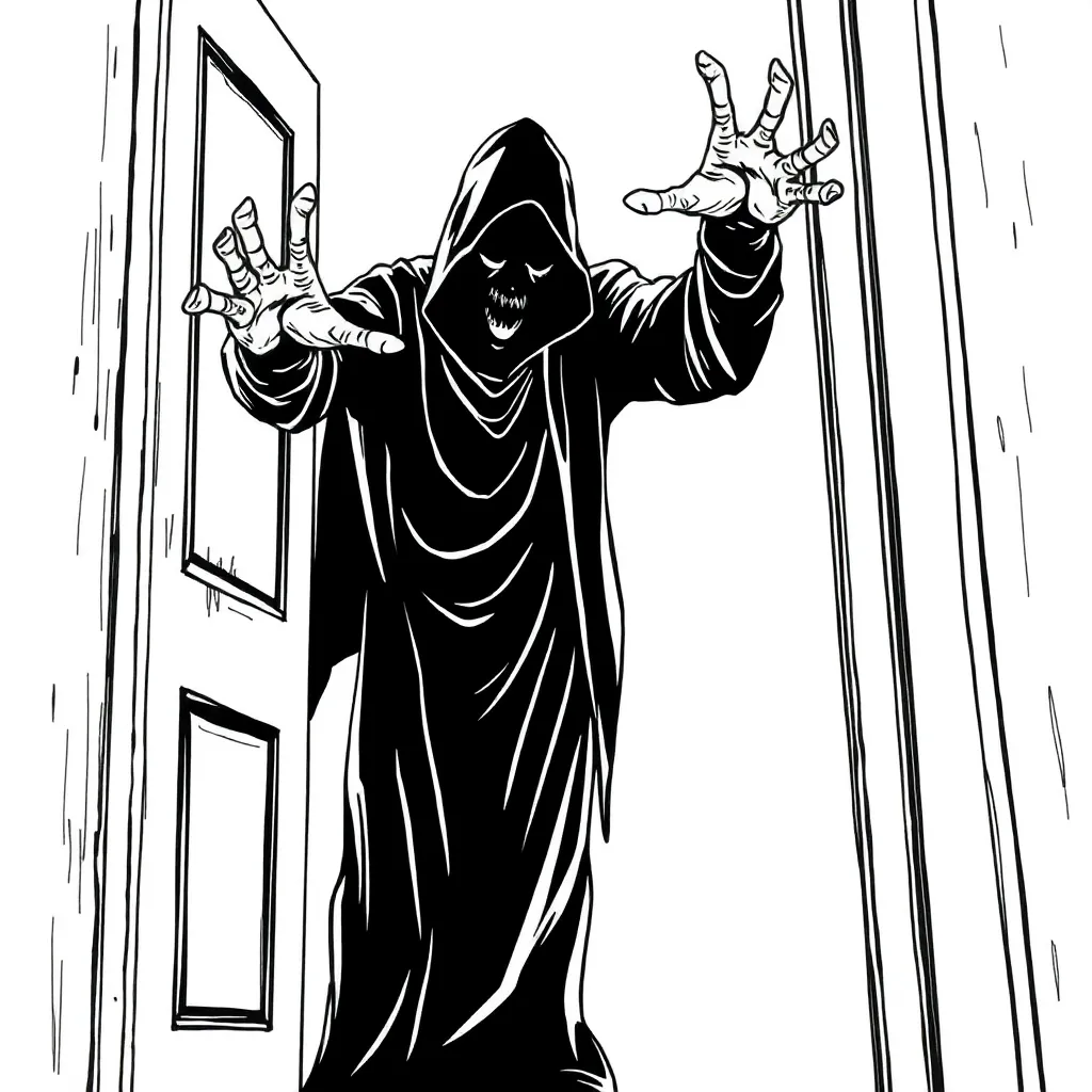 Horror coloring page