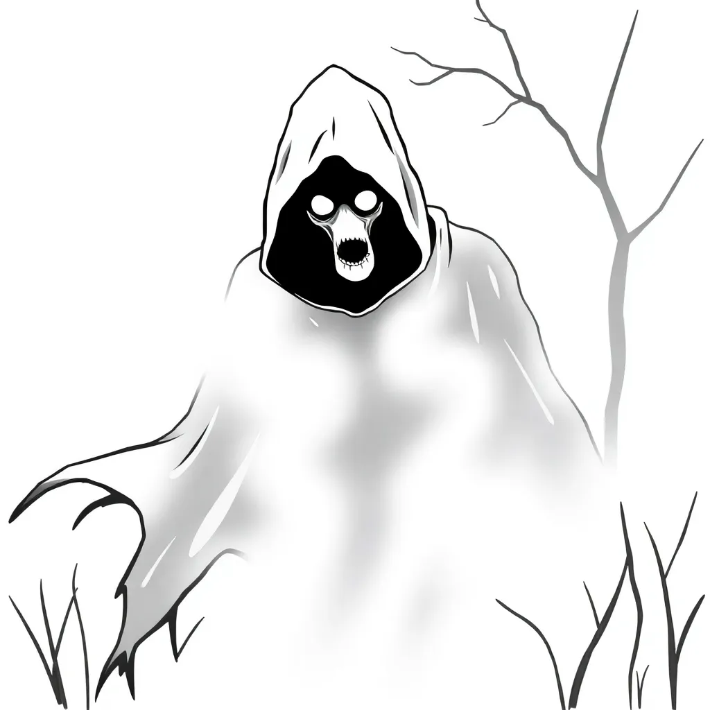 Horror coloring page