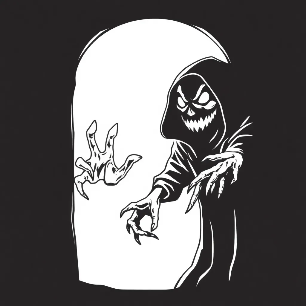 Horror coloring page