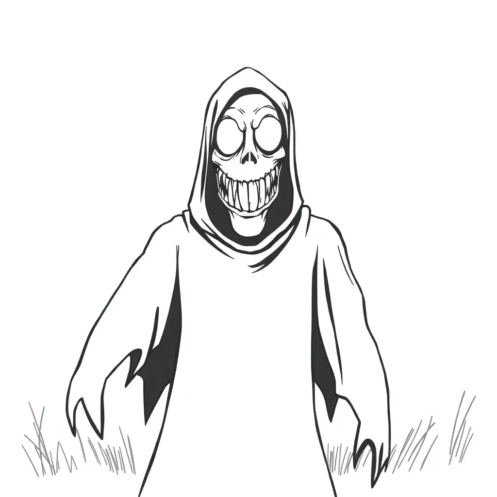 Horror coloring page