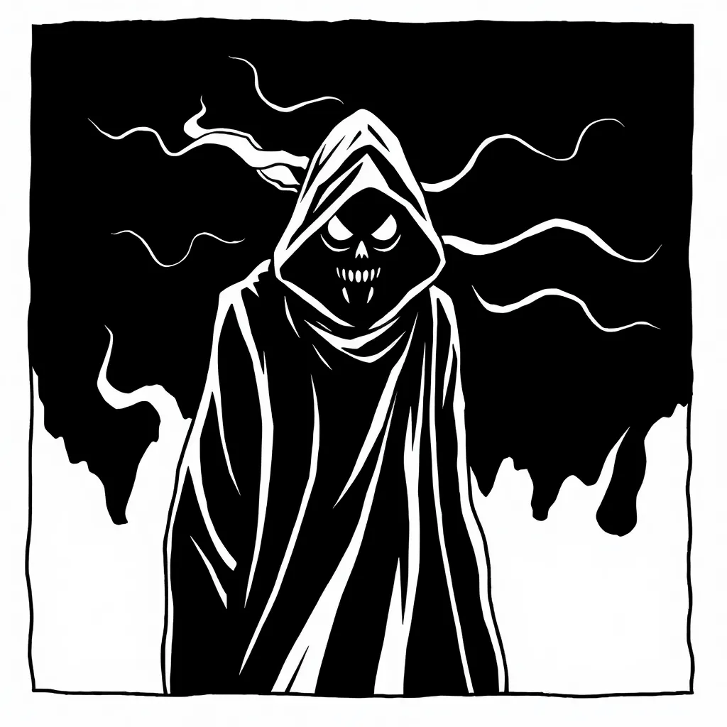 Horror coloring page