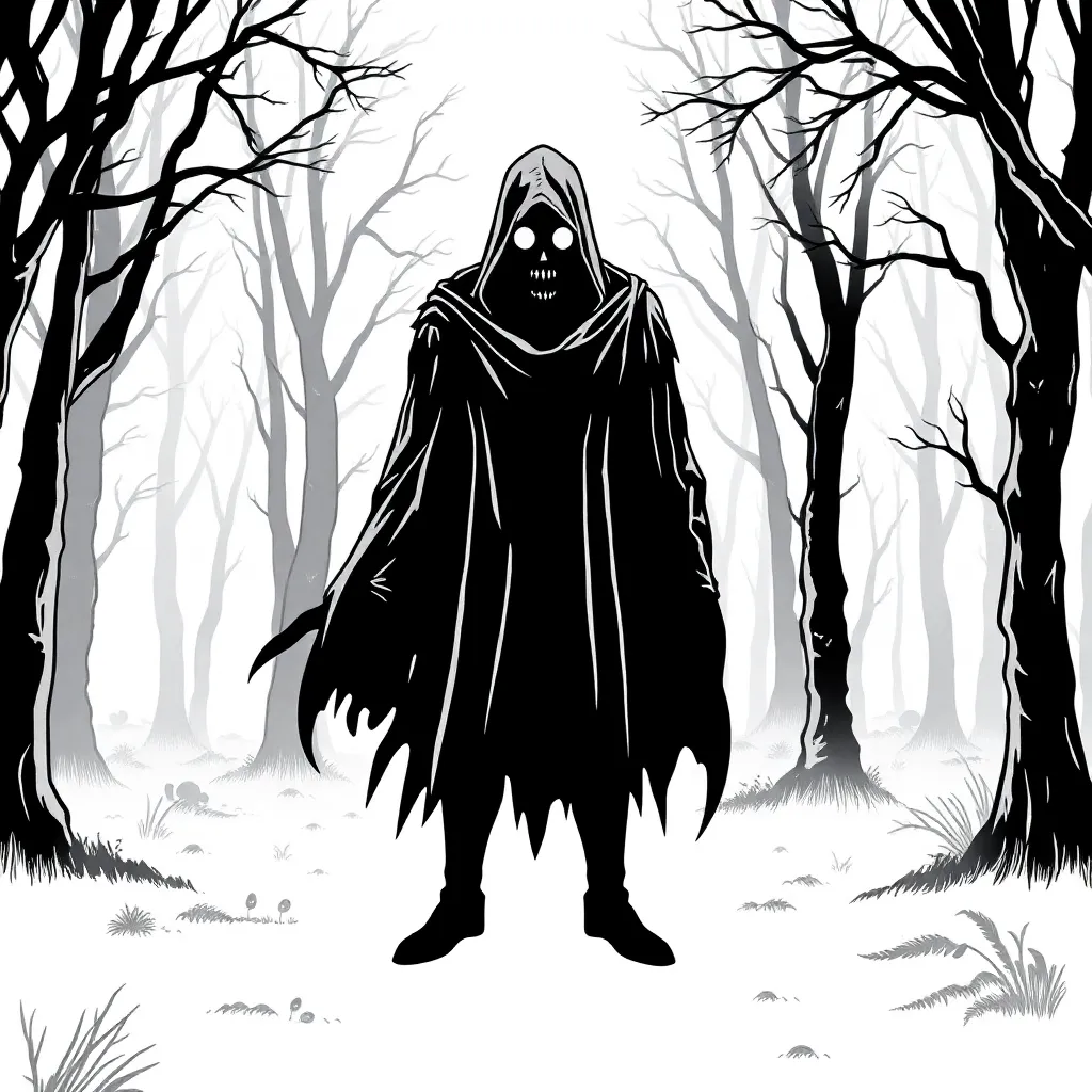 Horror coloring page