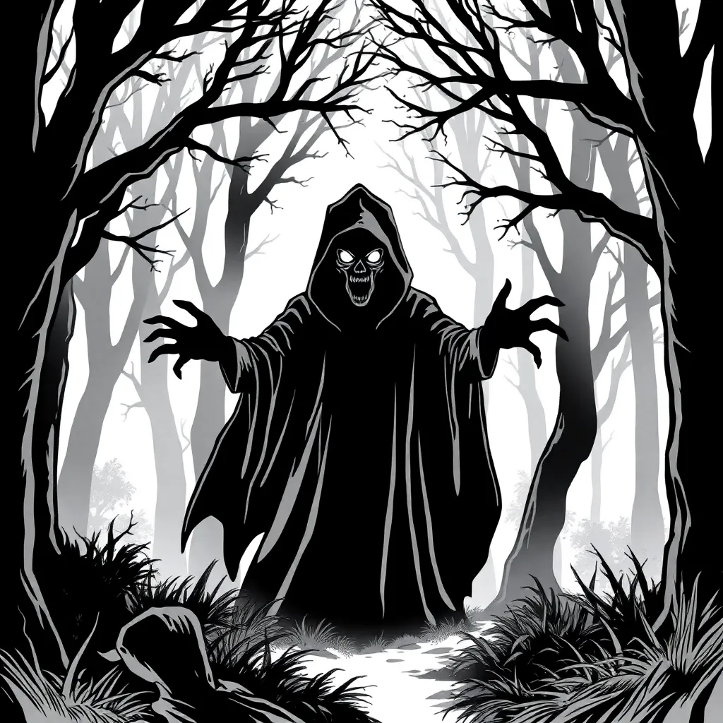 Horror coloring page