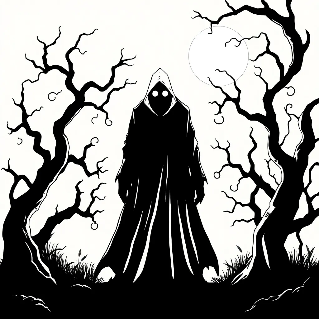 Horror coloring page