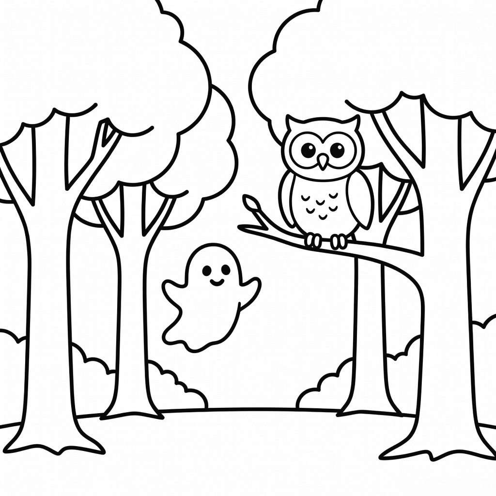 Horror coloring page