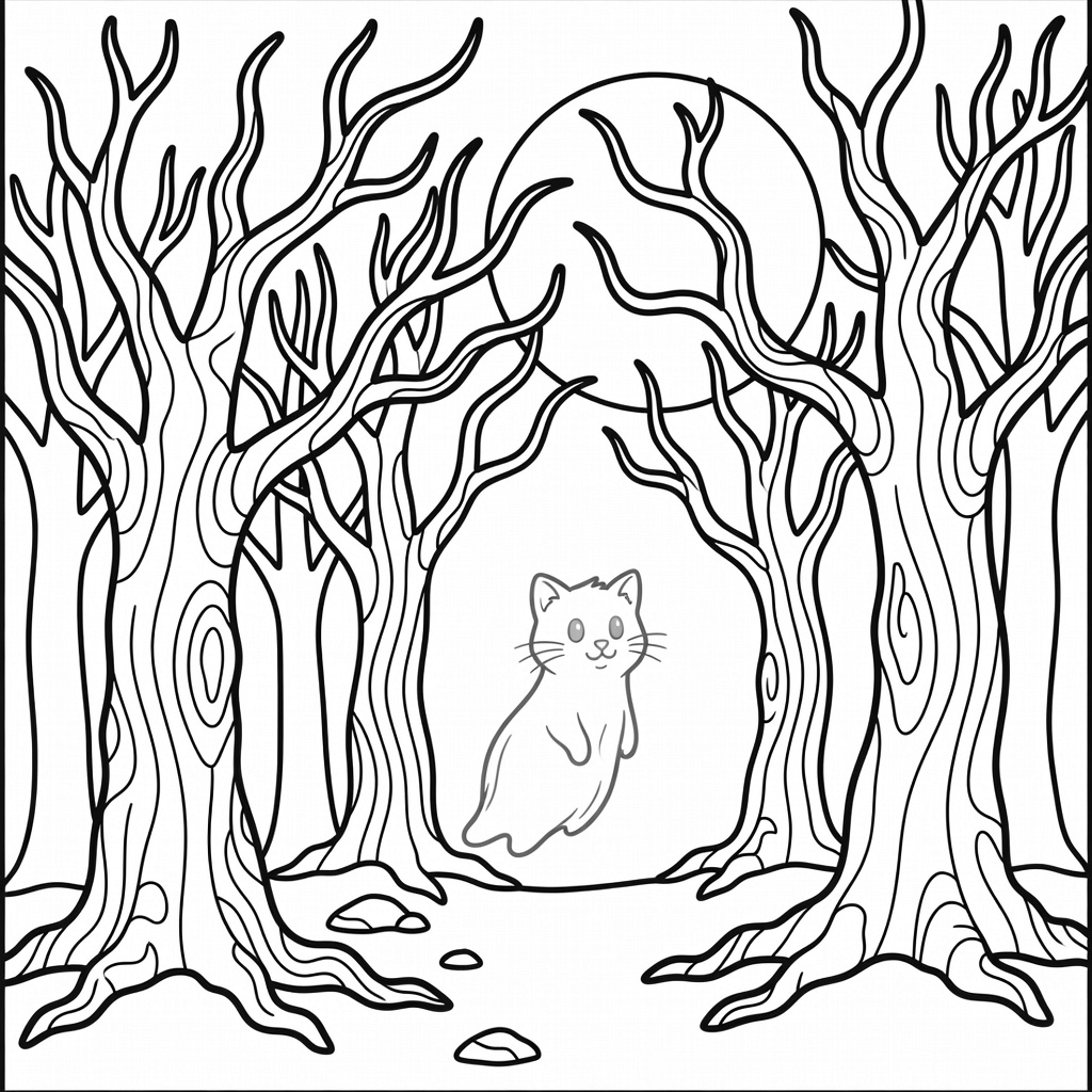 Horror coloring page
