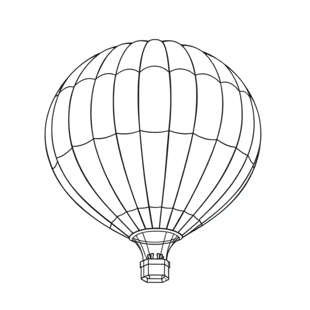 Hot Air Balloon coloring page