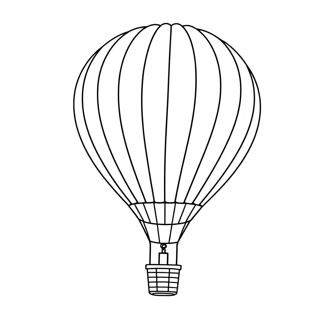 Hot Air Balloon coloring page