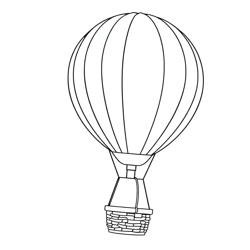 Hot Air Balloon coloring page