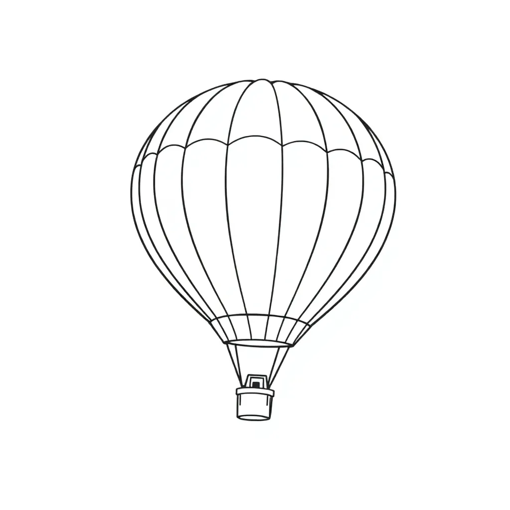 Hot Air Balloon coloring page