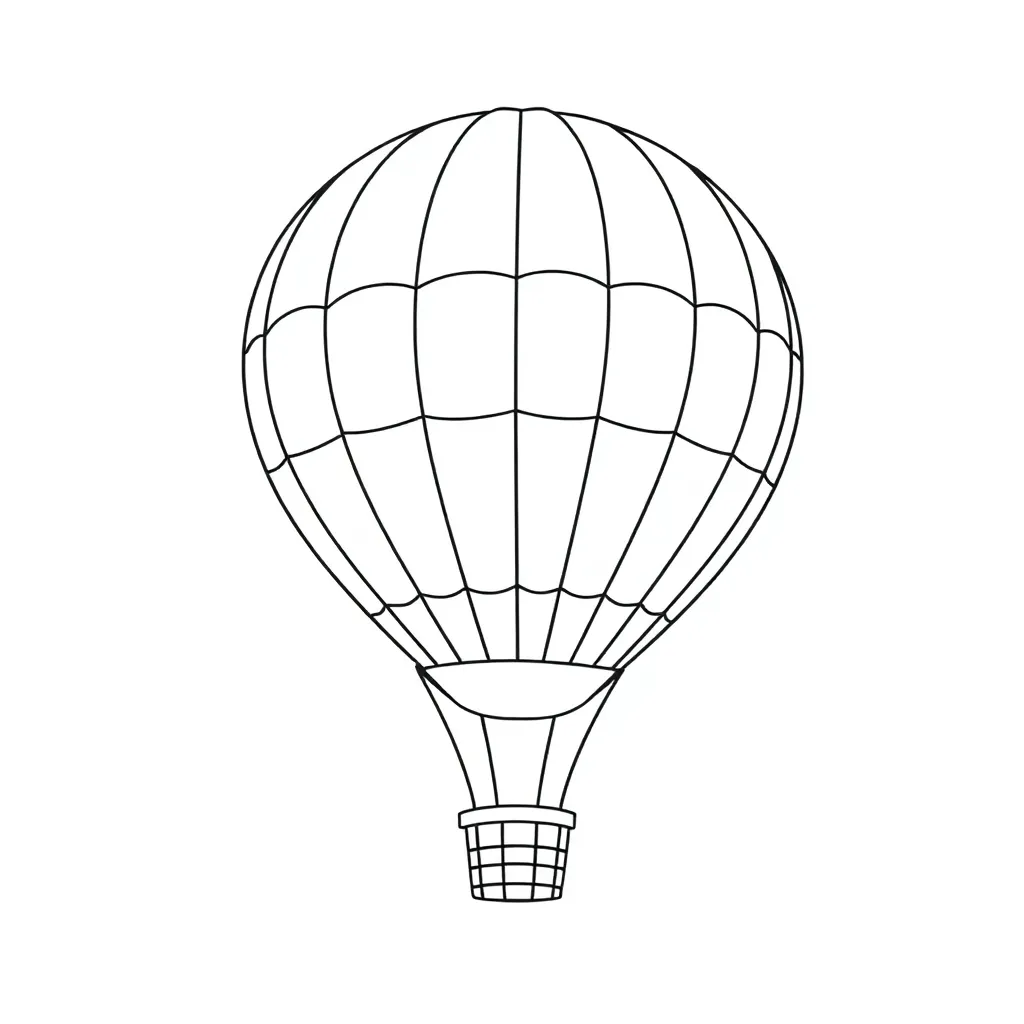 Hot Air Balloon coloring page