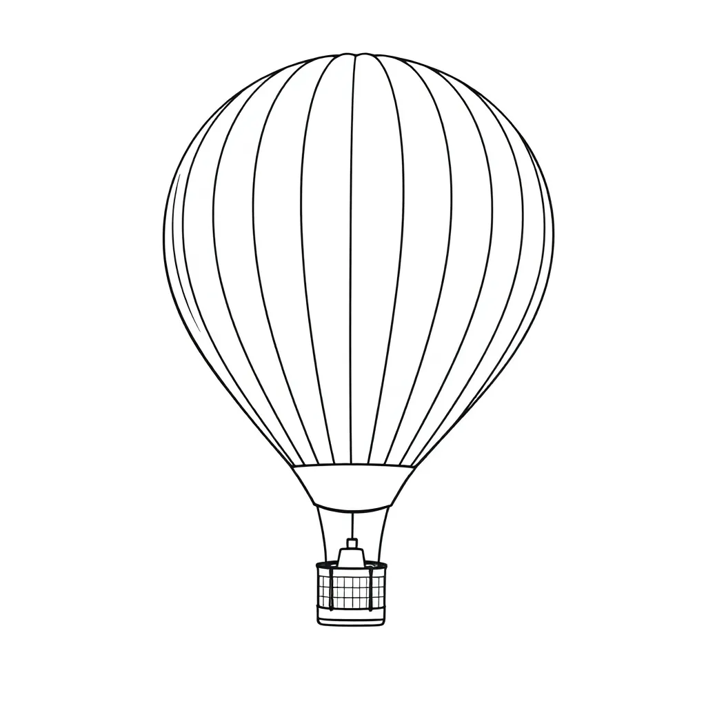 Hot Air Balloon coloring page