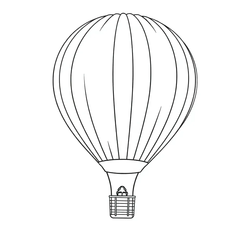 Hot Air Balloon coloring page