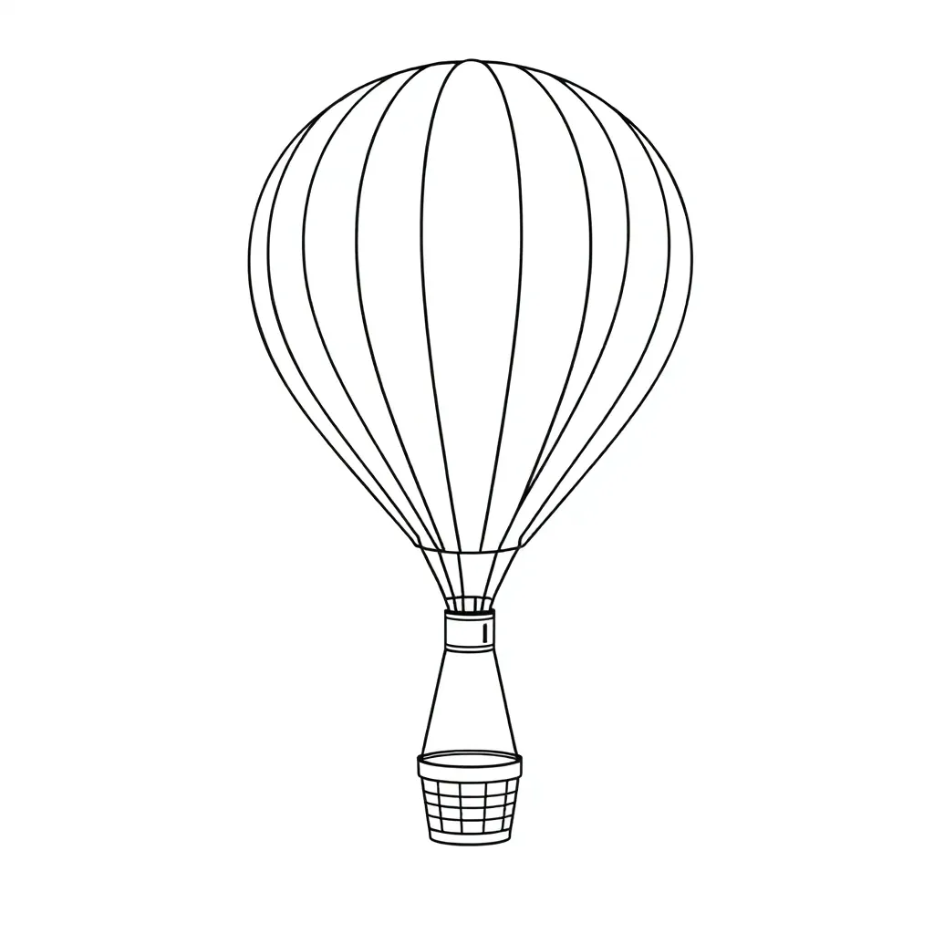 Hot Air Balloon coloring page