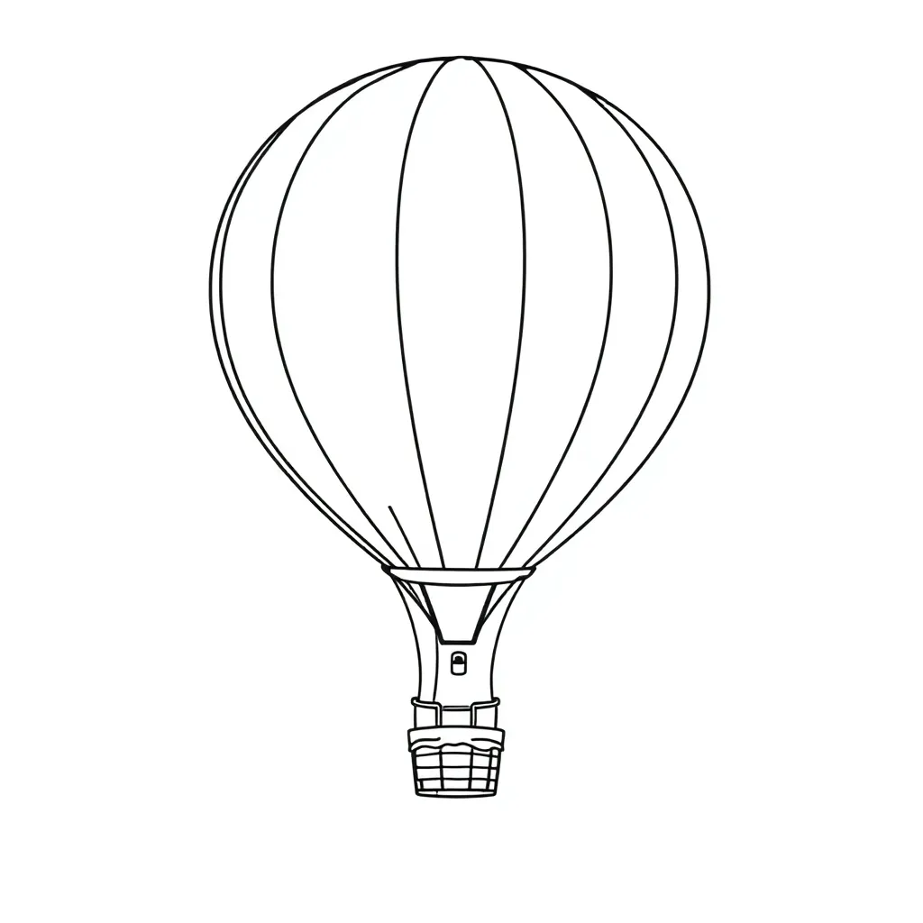 Hot Air Balloon coloring page