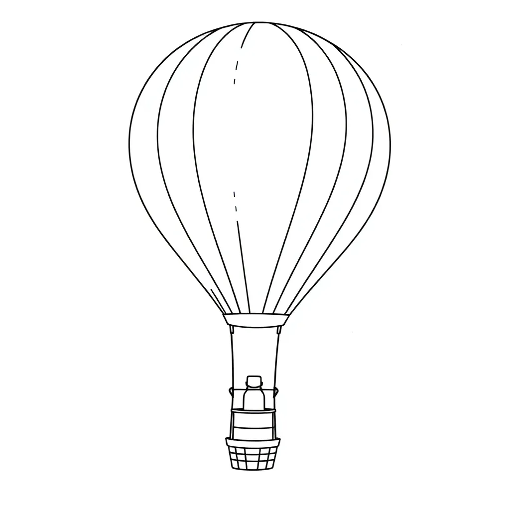 Hot Air Balloon coloring page