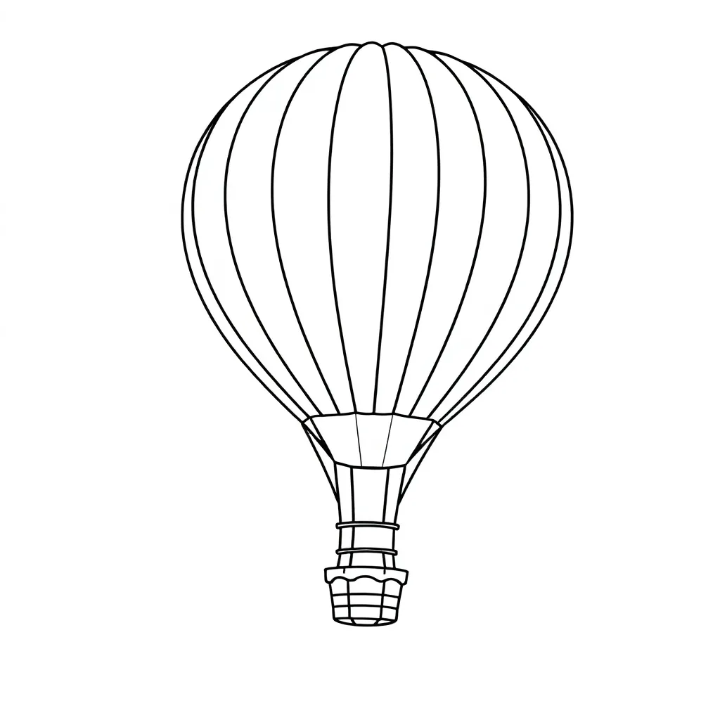 Hot Air Balloon coloring page