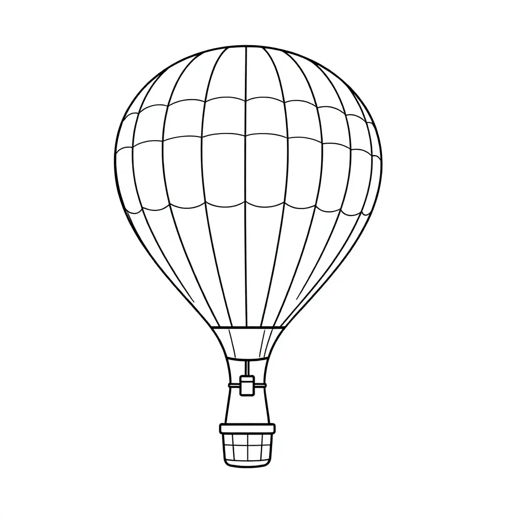 Hot Air Balloon coloring page