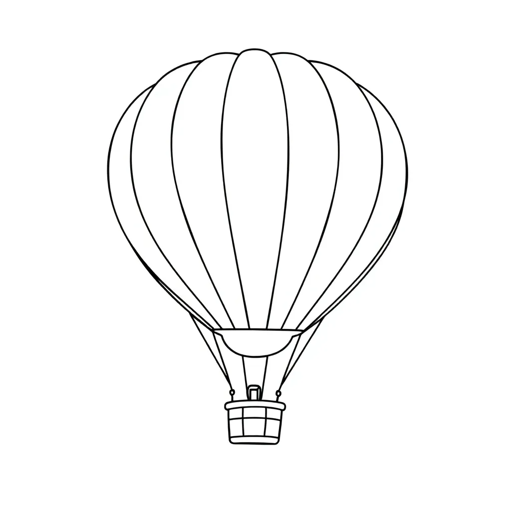 Hot Air Balloon coloring page