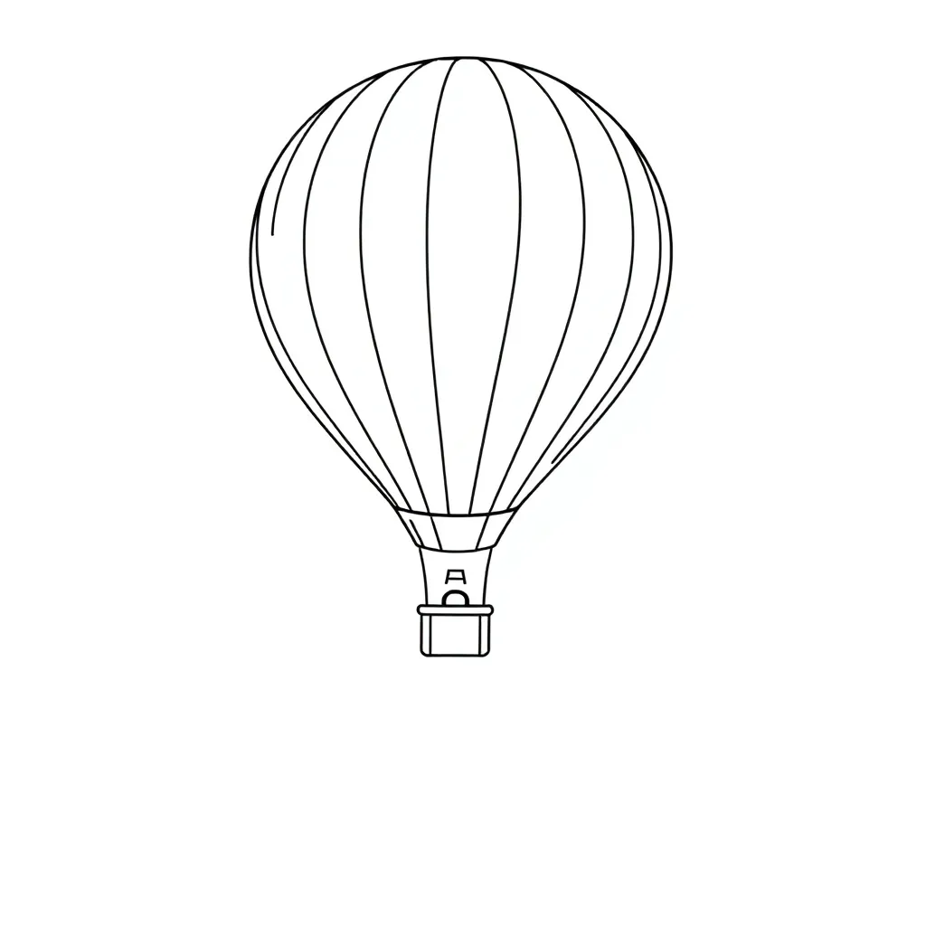 Hot Air Balloon coloring page