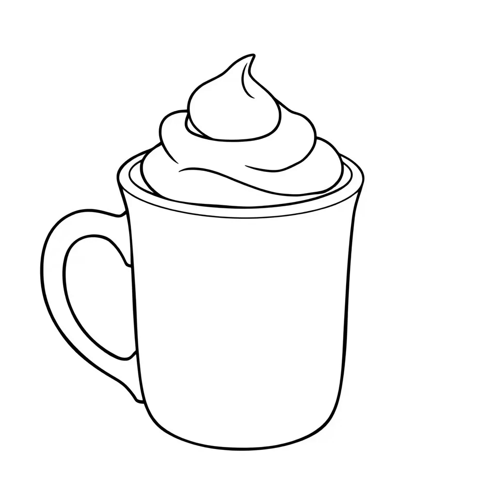 Hot Cocoa coloring page