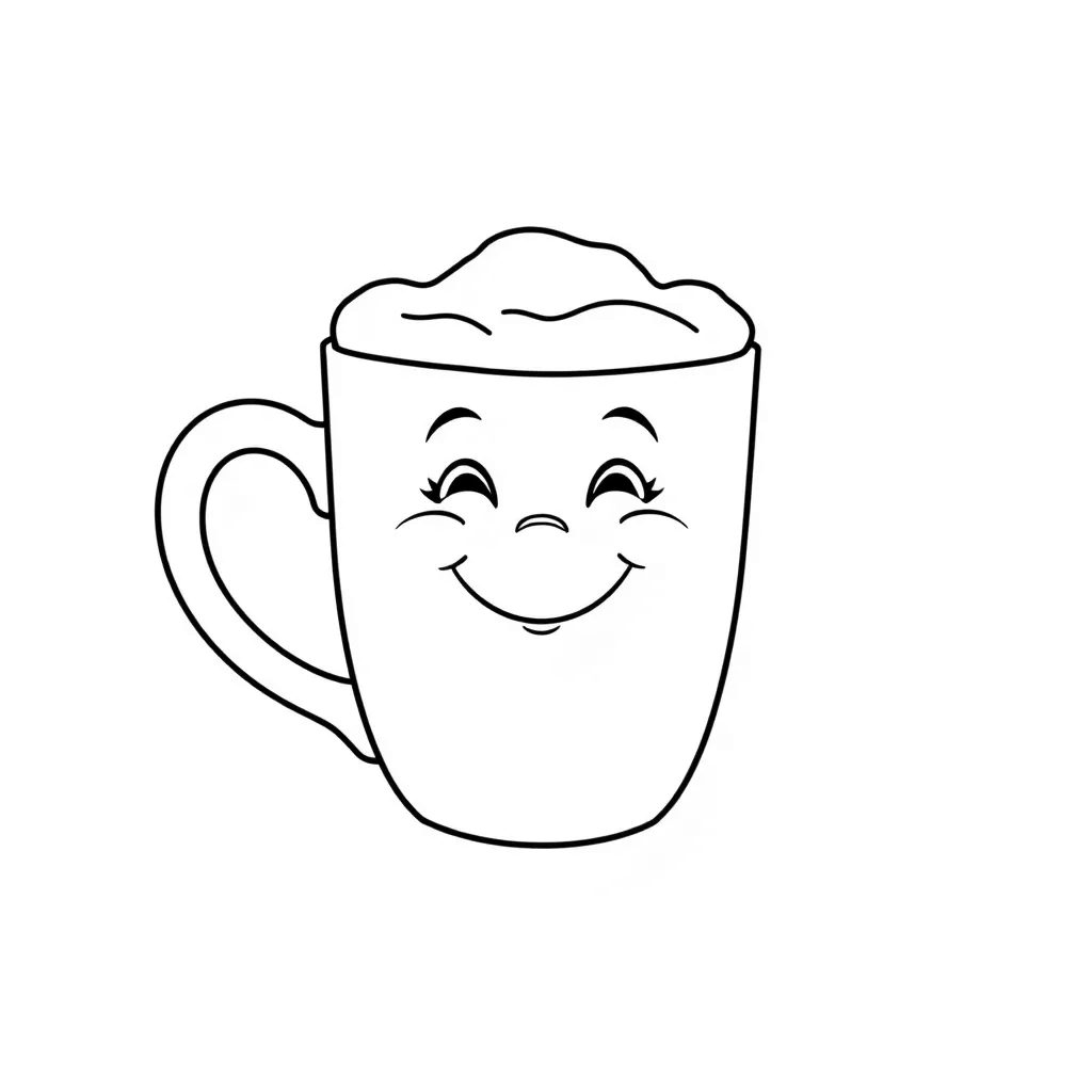 Hot Cocoa coloring page