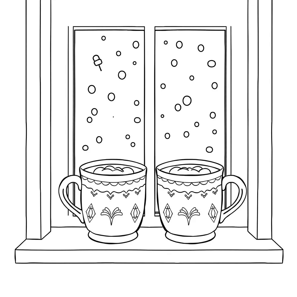 Hot Cocoa coloring page
