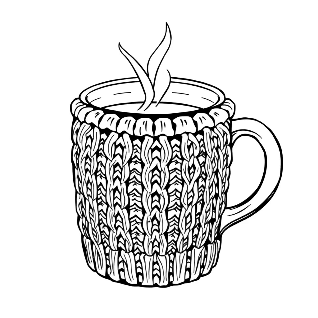Hot Cocoa coloring page