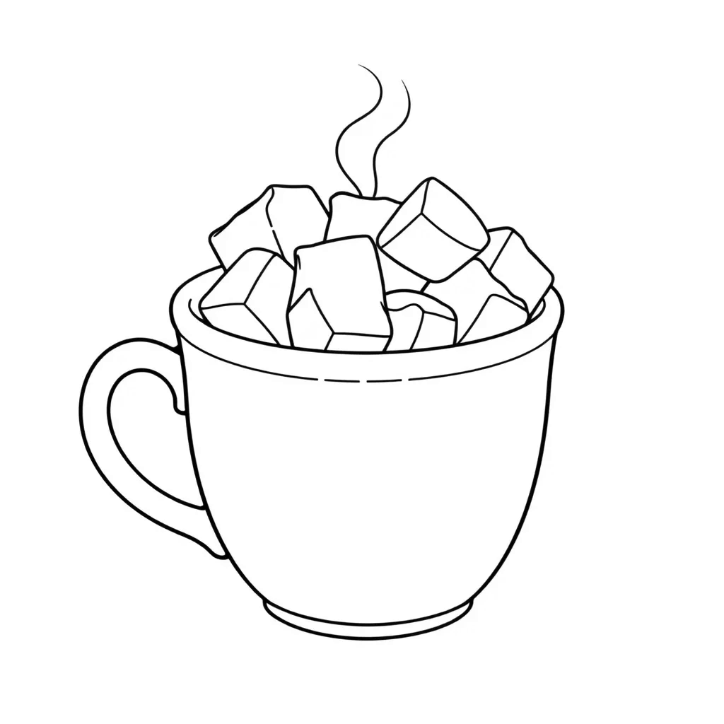 Hot Cocoa coloring page