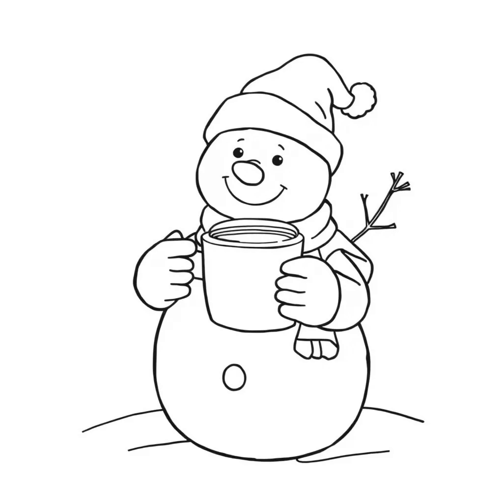 Hot Cocoa coloring page