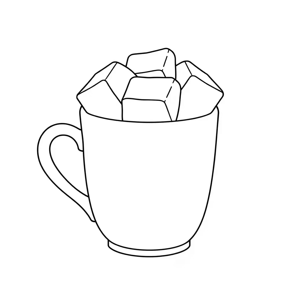 Hot Cocoa coloring page
