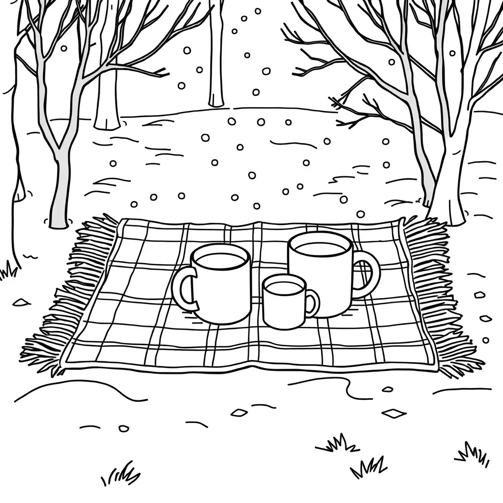 Hot Cocoa coloring page