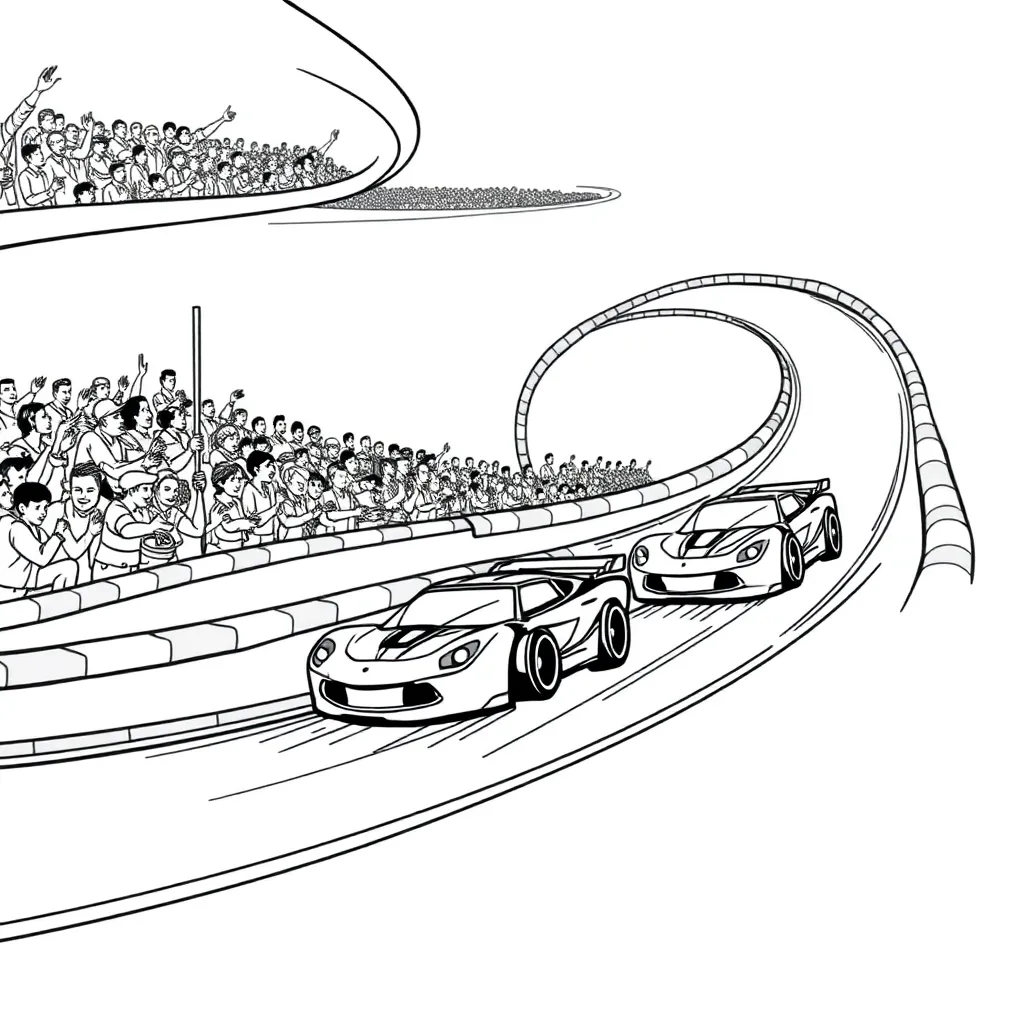 Hot Wheels coloring page