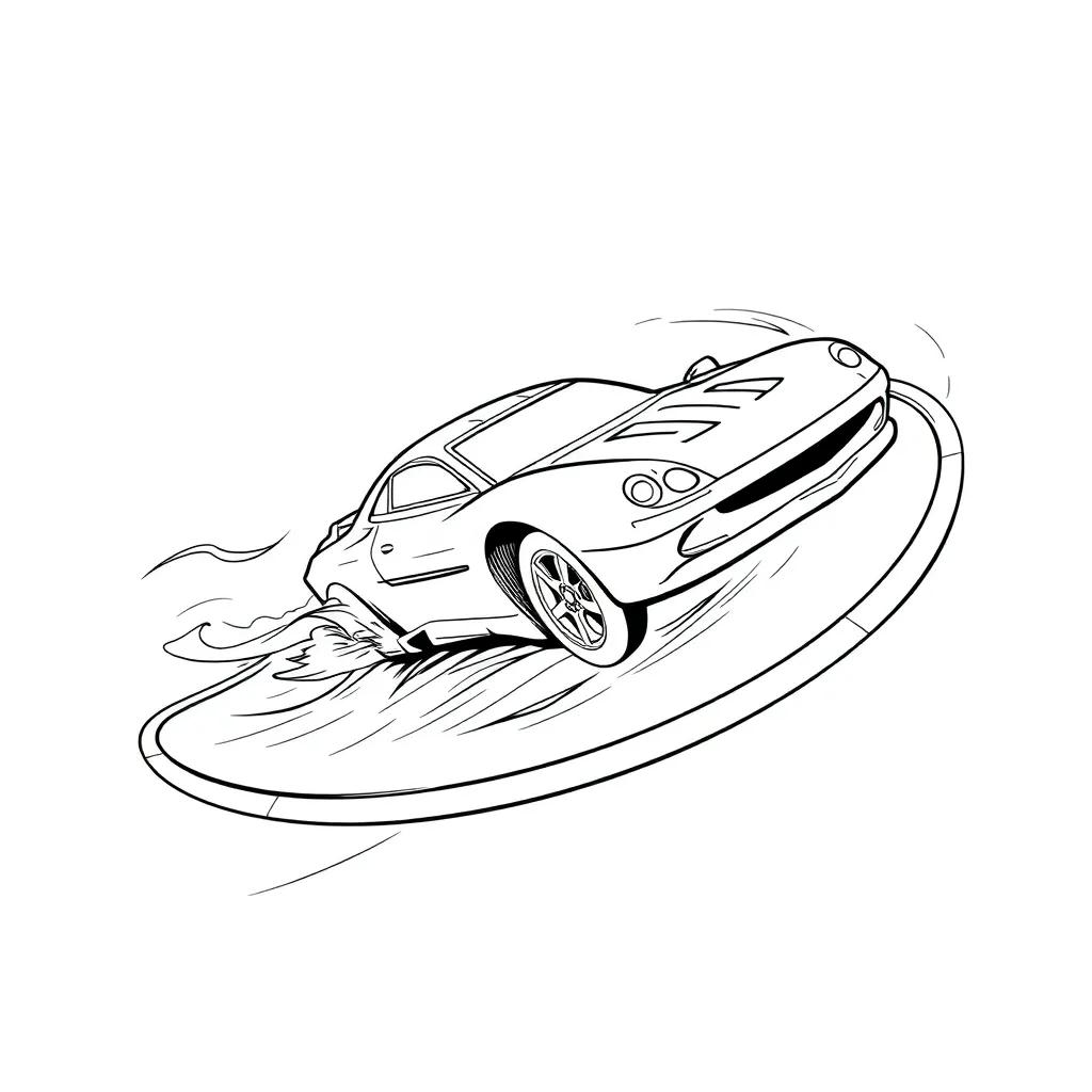 Hot Wheels coloring page